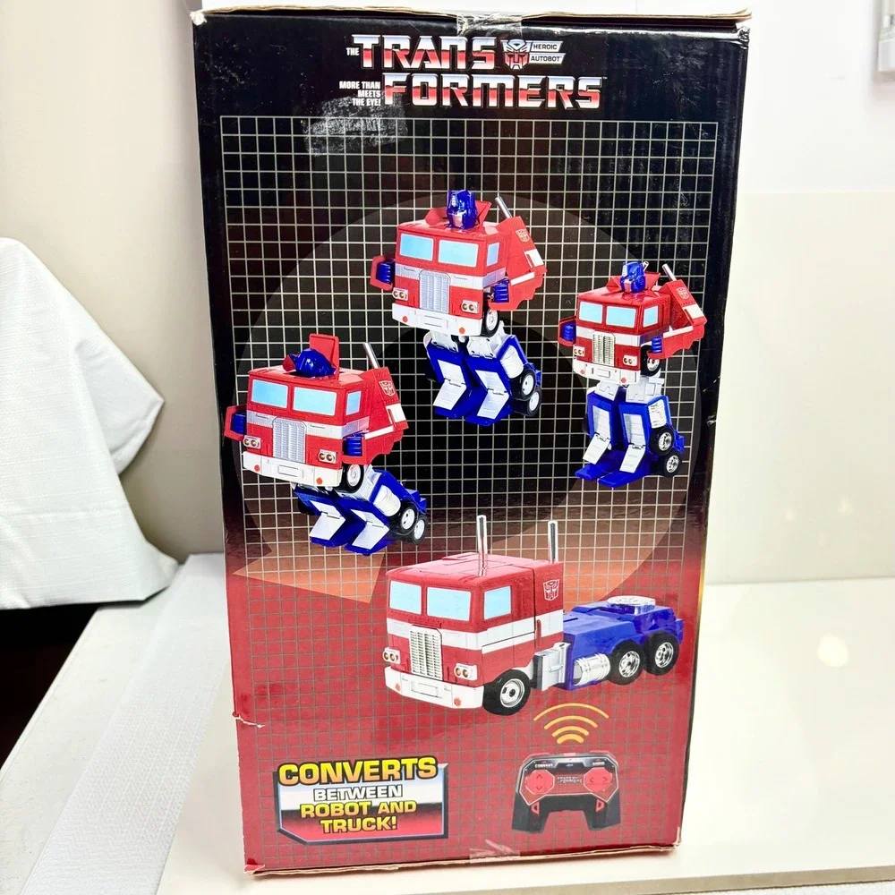 RC Transformers Optimus Prime Large Converting R/C Truck Robot Lights Sounds NIB